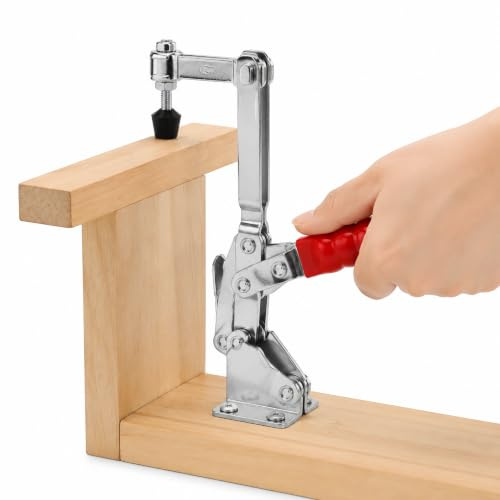 Toggle Clamps 396 Lbs for Machine Operation, Woodworking, Welding, Molding | Adjustable Scribe Clamps, Hand Metal Toggle Latch Non-Slip Quick Release Latch Clamps, Vertical Toggle Clamp