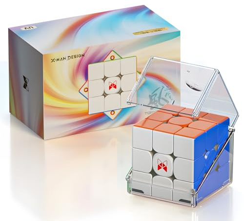 Bukefuno QY Tornado V3 M 3x3 Neue Pioniertechnik UV-Speedcube Zauberwürfel QY Toys Tornado V3M MagLev 3x3x3 Puzzle Speed Magic Cube 2026 Stickerless (New Pioneer UV-MagLev-Version)
