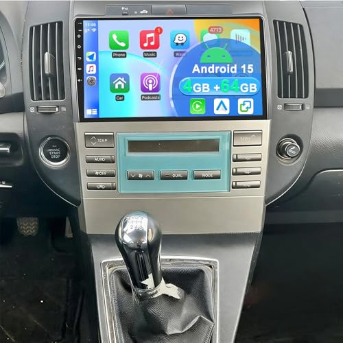 4+64G Android 15 Autoradio Stereo per Toyota Corolla Verso AR10 2004-2009 con Carplay Android Auto, 9 pollici Touch Screen Radio Lettore Multimediale con navigazione GPS FM RDS SWC DSP WiFi Bluetooth