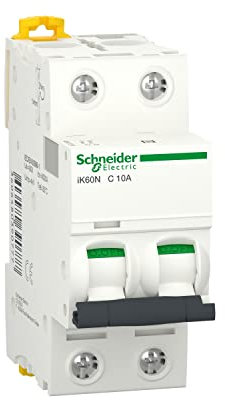 CABLEPELADO Interruptor Automático Magnetotérmico Acti9 iK60 | Normas EN 60898-1, CEI 60947-2, CEI 60529 | 6kA | 2P | CURVA C | IP20 | 16A