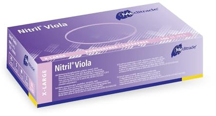 Nitrile® ViolaExamination glove in pure Nitrile violet powderfree X-Large (9)