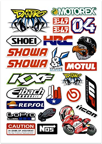 Diyxisk Monster Scratch Auto Aufkleber, Monster Energy Aufkleber Bogen, Sponsoren Aufkleber, Moto Motocross Stickers Kit, für Offroad Motorräder und Helme Motorrad Enthusiasten (Adler)