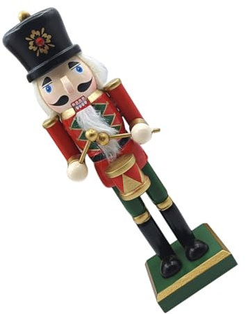 Amosfun Decorazione Natalizia Nutcracker Per Hotel Statua e Resistente Per e Festeggiamenti
