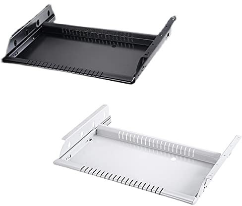 ZHSYXLB Vassoio per Tastiera del Computer per la digitazione, Supporto per Tastiera Scorrevole sotto la scrivania, cassetto in Metallo per Montaggio sottopiano, per casa o Ufficio, Supporto per tast