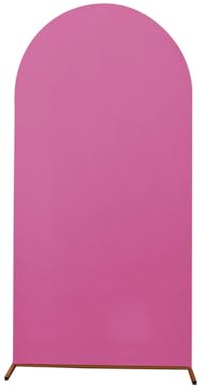Mateju Hochzeit Bogen Hintergrund Abdeckung Einfarbig 1 Stück Bogen Hintergrundabdeckung 17 Farben für Geburtstagshochzeit Zeremonie Baby Dusche Party Dekoration (7.2ft (220x120cm),Rose)