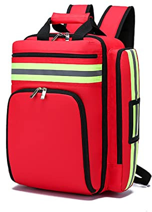 Erste-Hilfe-Tasche mit großem Fassungsvermögen, Erste Hilfe Notfallrucksack Tasche mit inneren Trennwänden für häusliche Krankenpflege, Gemeinschaftspflege