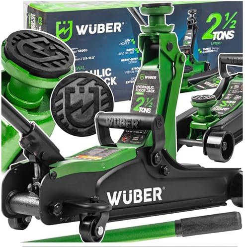 Hydraulischer Wagenheber 2,5T Rangierwagenheber 80-360mm Autoheber Gummiauflage