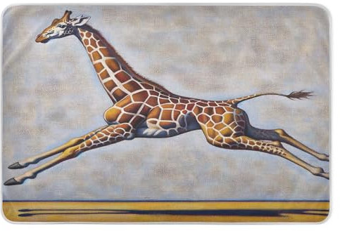 Dynamic Giraffe Beige wasserdichte Bettunterlagen waschbar, Inkontinenzeinlagen für Bett waschbar, Unterlagen für Bett waschbar für Erwachsene
