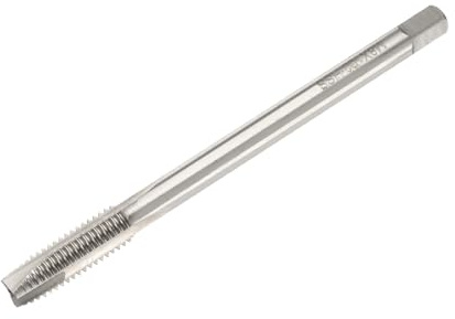 QUARKZMAN Taraud à Point Spirale Métrique M8 x 1,25 H2 100mm Longeur HSS | Taraud à Vis Extra Long Outil De Taraudage, Taraud Machine En Acier Rapide Foret De Taraudage