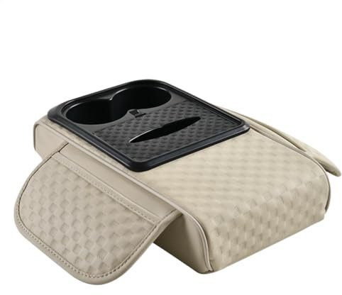 Leather Armrest Cover, Cushion Armrest, Multifunctional Box Organizer, Center Console Storage, Seat Protector For Cup Holder, Soft Stylish Pad, Booster Interior, 7.48 X 2.75inch