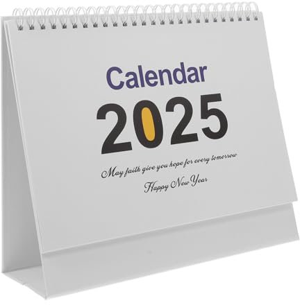COOPHYA Tischkalender Monatlicher Kalender Zum Aufstellen Januar Bis Dezember Tagesplaner Für Aufgaben Und Termine Stabile Bindung Schlichtes Design Für Büro Und Home Office