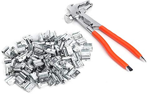 100 Contrapesos para Equilibrar Ruedas de Neumáticos, 10 G/0,35 Oz, de Aleación de Aluminio, con Gancho de, para Equilibrar Ruedas, Estilo P, Reparación de Neumáticos de