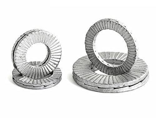 WHDITMDG Rondelles Plates en Acier Inoxydable M18-M36, Double Couche, rondelle autobloquante, Joint Anti-Choc, Verrouillage à cale, 4 pièces Rondelle Plate