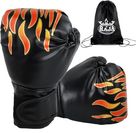 Sport barn boxningshandskar, 6 oz träningshandskar med förvaringsväska för boxningsväska, kickboxning, Muay Thai, MMA, present till ålder 6-15 år