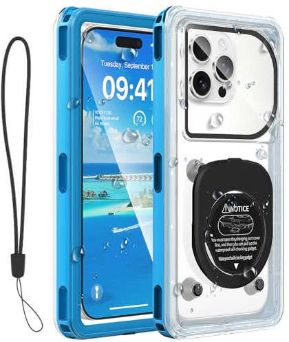 Custodia impermeabile per cellulare da 6,9 pollici, IPX8, per uso subacqueo per nuoto e snorkeling, universalmente compatibile con iPhone 17/16/15/14/13/12 Pro Max, Samsung S26/S25/S24 Ultra, Xiaomi