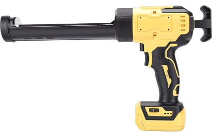 GEERYZHE Sladdlös Fogpistol 6 Hastigheter Batteridriven Elektrisk Fogpistol med LED-ljus - Idealisk för Tätningsprojekt för Fönsterdörrar och Badkarsrör, Vattentät och Hållbar Design