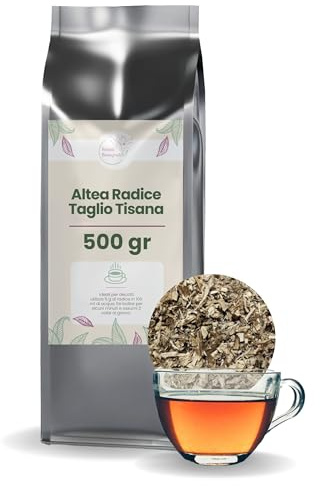 Patrizio Breseghello - Altea Radice Taglio Tisana 500 g - Radice di Altea 100% Naturale per Infusi Emollienti ed Espettoranti