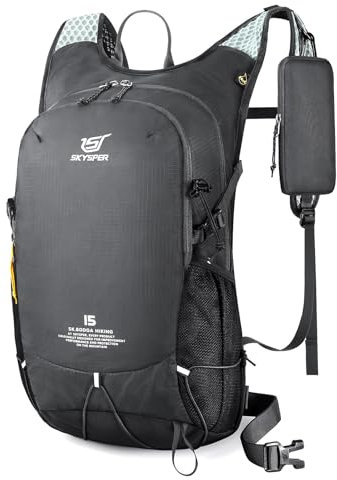 SKYSPER 15L Wanderrucksack Leichter Rucksack Wandern für Herren & Damen, Kleiner Tagesrucksack mit Brustgurt Backpack Outdoor