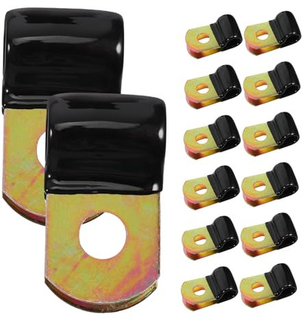 Housoutil Versatile 50pcs Wall Mount Cable Clips Metal Wire Clips Soft Clamp for Electrical Cord Management