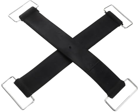 Cabilock 2 piezas Correa de Batería para Motocicleta Sujeción Firme Antideslizante Banda de Goma Resistente para Soporte Batería Coche y Barco Alta Durabilidad y Compatibilidad