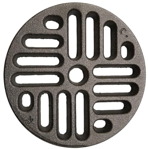 Griglia Cenere in Ghisa Circolare | Ricambio Universale per Stufe a Legna, termo Camini e Forni | Spessore 1 cm, Ventilazione Ottimizzata | Diametro 13,5 cm