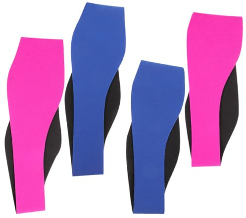 HEALEEP Fascia Protettiva Orecchie da Nuoto 4 Pezzi in Neoprene per Sport Acquatici e Fitness Vestibilità Regolabile per Adulti e Ragazzo Ragazza