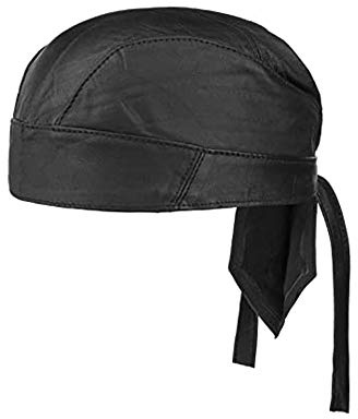 Motorcycle Boating Skating Headscarf Bandana Cycling Running Beanie Skull Cap Leather Head Wrap Men Women Party Fancy Dress Show (S-M)