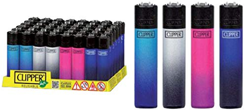 Clipper Feuerzeuge Metallic Gradient im 4er Set
