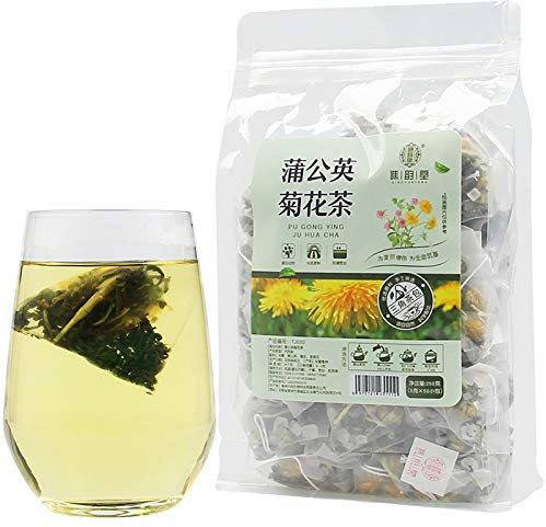 Dandelion chrysanthemum tea 8.81 oz （5g * 50 packets）Natural Dried Flower Tea cool and refreshing Good tea 蒲公英菊花茶250g