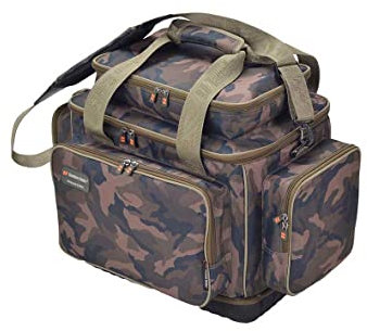 Tandem Baits Phantom Base Camo Große Angeltasche | wasserdichte Tasche Karpfenzubehör-Angelkoffer | Umhängetasche für Angelzubehör | Wasserfeste Tasche für Bissanzeiger Boilies & Lieblingsköder