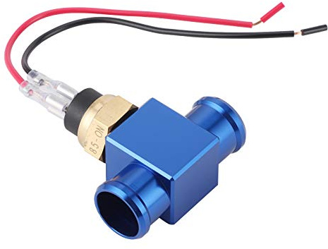 Sensor de Temperatura del Agua, Yosoo Termostato Interruptor de Temperatura del Agua Sensor de Temperatura del Ventilador del Refrigerante del Radiador para Motocicleta ATV Vehículo Todoterreno(Azul)