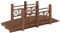 vidaXL Pont de Jardin avec Garde-Corps 150x67x56cm Bois Massif épicéa, Pont d'étang, Pont d'étang de Jardin, Pont en Bois pour Cour