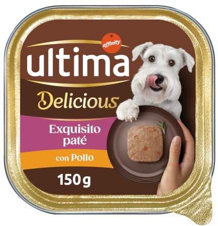 Ultima Fit & Delicious para Perros Mini paté en tarrina Sabor Buey - Caja 22x150g