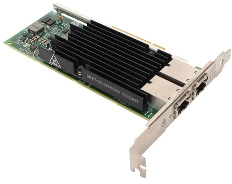 Tarjeta de Red PCIe Puerto Dual RJ45 10GB Nic PCIe X8 716589 002 Adaptador de Red PCIe Gigabit Ethernet, Accesorios Profesionales