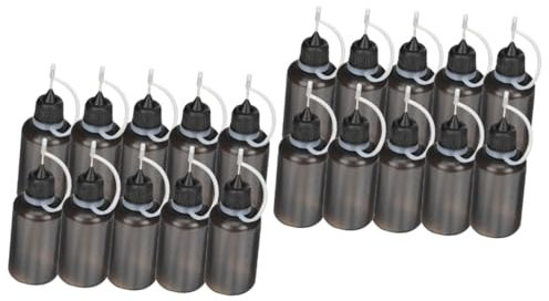 NUOBESTY 40pcs Plastic Oil Bottle Pointed Nozzle for Squeeze Bottles Use Engine Oil Dispensing Plastic Material