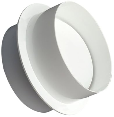 Clapet anti-retour unidirectionnel en plastique ABS pour eau, air, gaz, prévention silencieuse du reflux, conception compacte et peu encombrante blanc 125mm