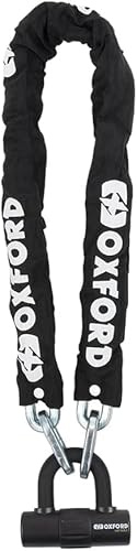 Oxford 1.0m HD Bike Lock Best Security Chain Lock for Motorbike Accessories, Motorcycle Lock, Scooter Lock - Theft Protection Heavy Duty Motorbike Security Lock