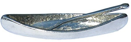 Feine Zinn Kanu Salz Schüssel mit Paddel Design Salz Löffel, handcast in Zinn von William Sturt