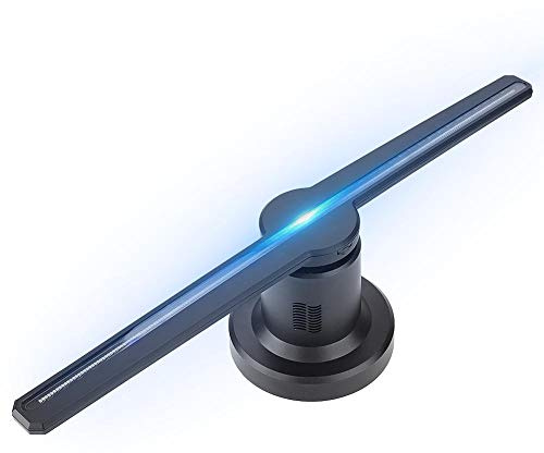Proiettore Ologramma 3D, WiFi Pubblicità Olografica LED da 16 GB, 224 Luci, 42cm 2 Assi Ventola di Proiezione 3D, HD 450 x 224 Ologramma 3D pour Centro Commerciale, Cinema, Aeroporti