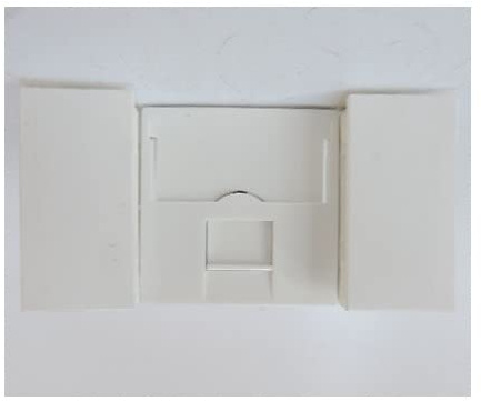 Prise reseau RJ45 CAT6 écranté FTP 2 modules blanc Artic format 45x45mm clipsable LOGIX PLANET WATTOHM 49068