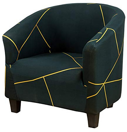 Mingfuxin Club Chair Schonbezug, Hohe Dehnung Stuhlbezüge aus Samtwanne Sessel Sofabezug Schonbezug Möbelschutz Weiche Couchbezüge