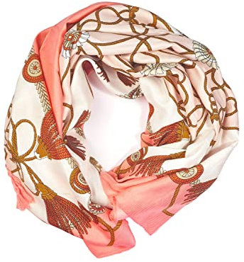 GLORIS Damen schal Rose groß 180 * 90 cm mit bunten Ethnische Prints. Halstuch Tuch für Frauen. Kopftuch Halstuch Schal