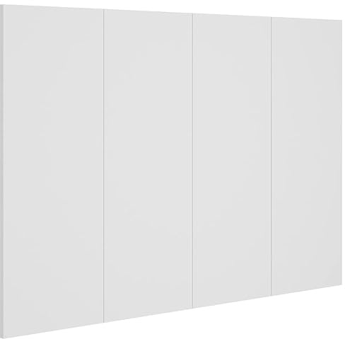vidaXL Kopfteil Wand Bettkopfteil Betthaupt für Bett Doppelbett Schlafzimmerbett Schlafzimmermöbel Weiß 120x1,5x80cm Holzwerkstoff
