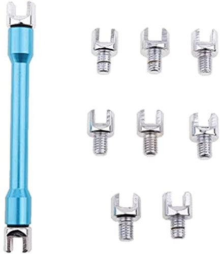 Pistro Universal Motorrad 11-teiliges Speichenschlüssel-Set, 5–6,8 mm, Motorrad-Schnalle