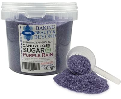 Baking Beauty and Beyond Premium Candy Floss Sugar 800g - Purple Rain Flavour