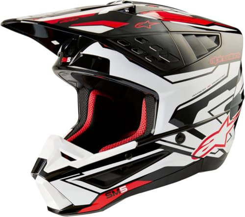 Alpinestars Motocross-Helm S-M5 Schwarz Gr. L