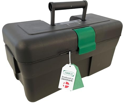 Raaco Toolbox 17“, Werkzeugkoffer leer aus Kunststoff, 22,3 x 44,2 x 22, 9 | Werkzeugkoffer leer aus Kunststoff, 22,3 x 44,2 x 22,9 cm, Beladung bis zu 25 kg, Leichtgewichtig, mit Innenfach, Toolbox 17“