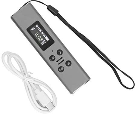 Tester Digitale Per Radiazioni Nucleari, Contatore Geiger Con Ricarica USB 400mAh Rilevatore Di Radiazioni Nucleari Con Display TFT HD Dosimetro Di Radiazioni Portatile (Argento)