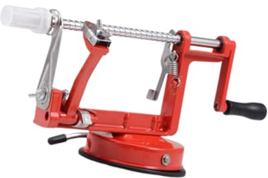 Alipis Peladora Manual De Frutas Tres Uno Para Manzanas Base De Succión Antideslizante, Aleación De Aluminio y Acero Inoxidable, Accesorio De Cocina Multiuso Para Hogar