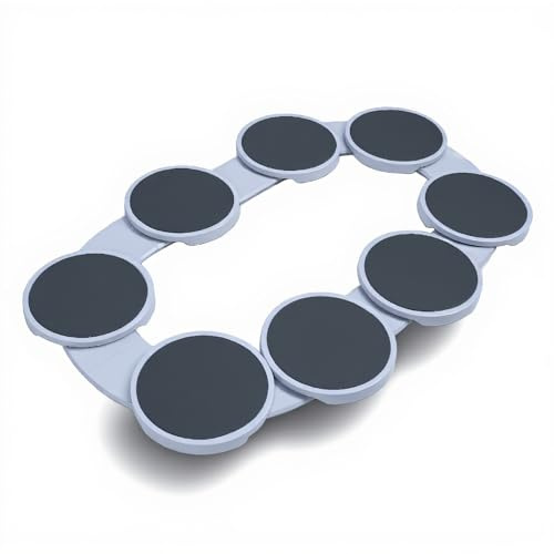 Rotations-Esstisch-Drehteller-Tablett, Multifunktionales Wiederverwendbares Lebensmittel-Organizer-Tablett, Gleitschienen-Design, Rotierendes Lebensmitteltablett für den Esstisch